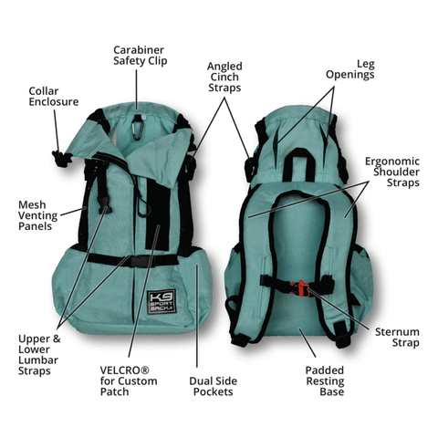 K9 dog backpack air 2 diagram