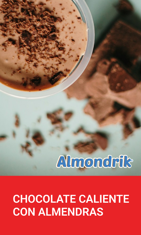 receta de chocolate caliente con leche de almendras