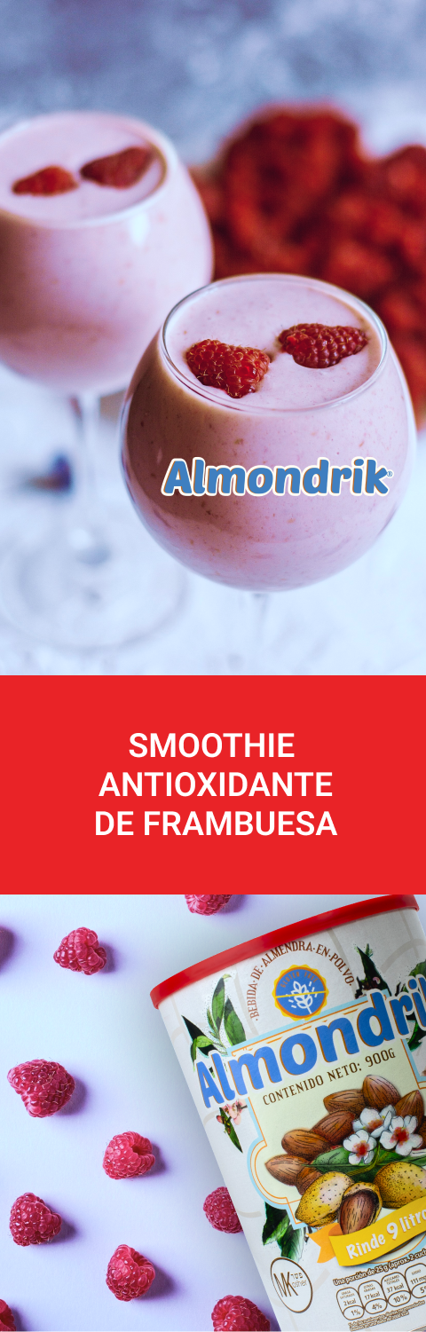 Smoothie Antioxidante de Frambuesa y Almondrik | Blog PRONACEN