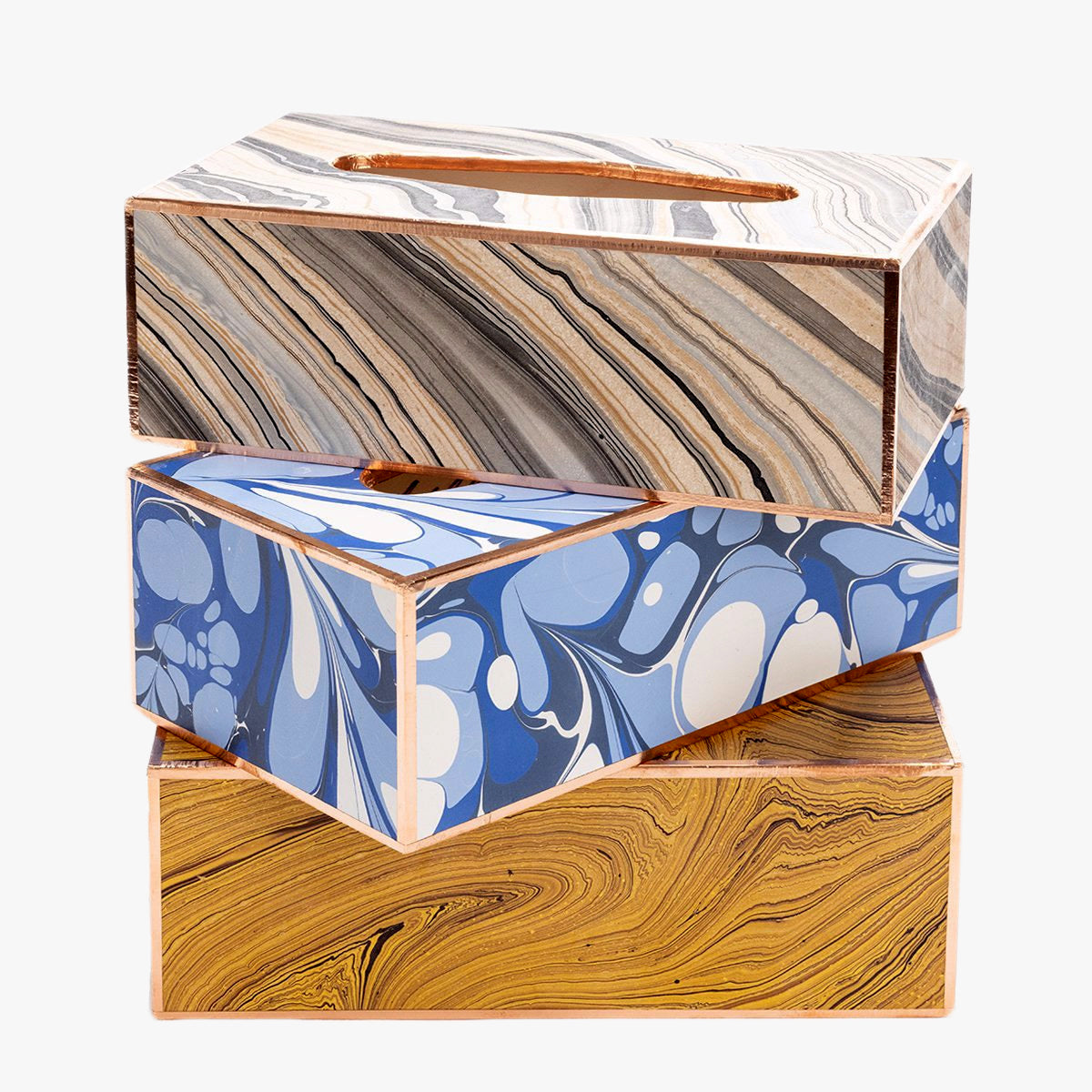 marbled paper rectangular tissue box – Milton Market