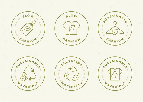 image showing illustrated images in a series for eco friendly clothing
