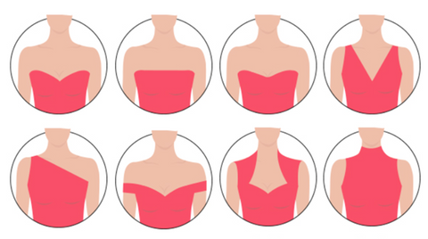 animated photo of multiple neckline designs