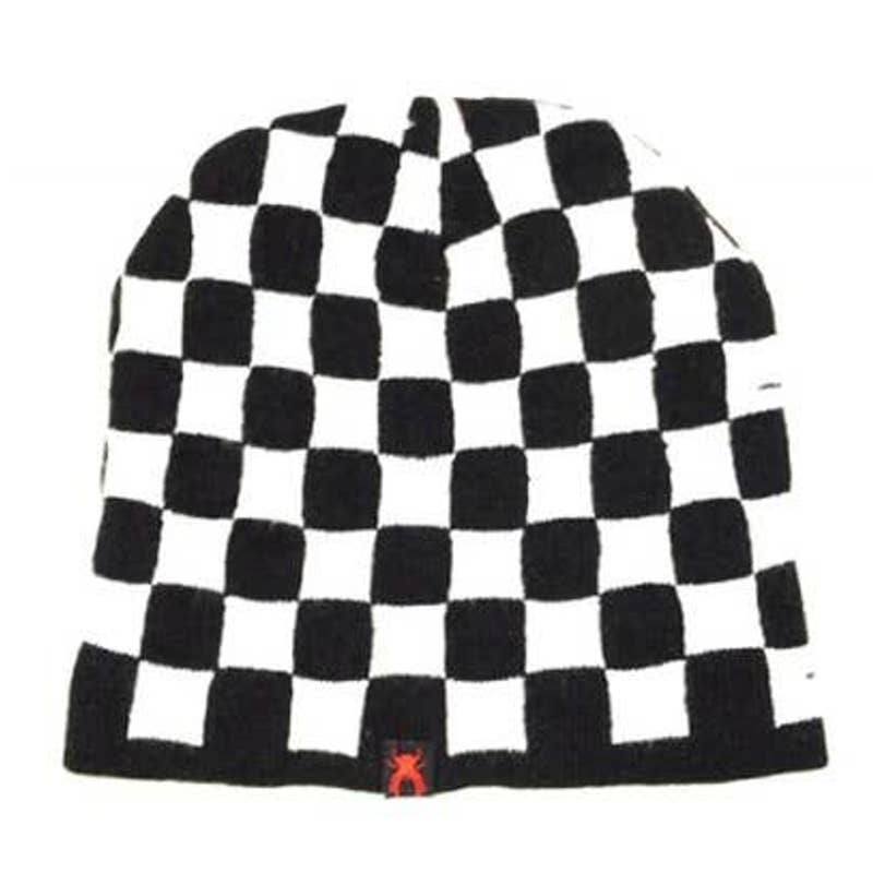 Black/white Check Beanie