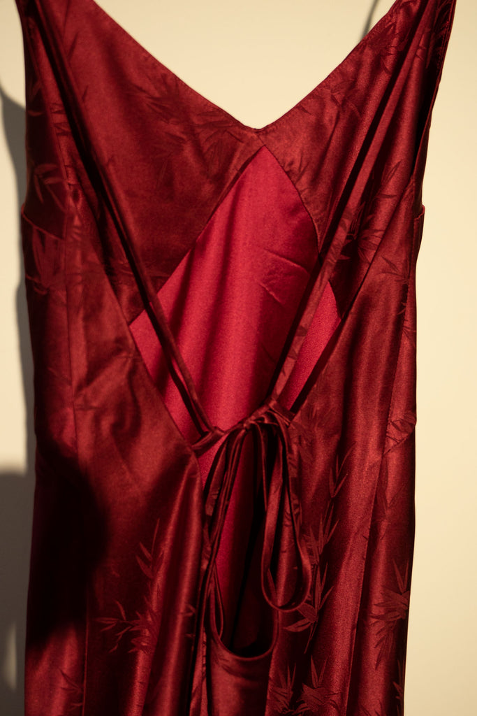 Bamboo Jacquard Gown – Studio Alashanghai Silk