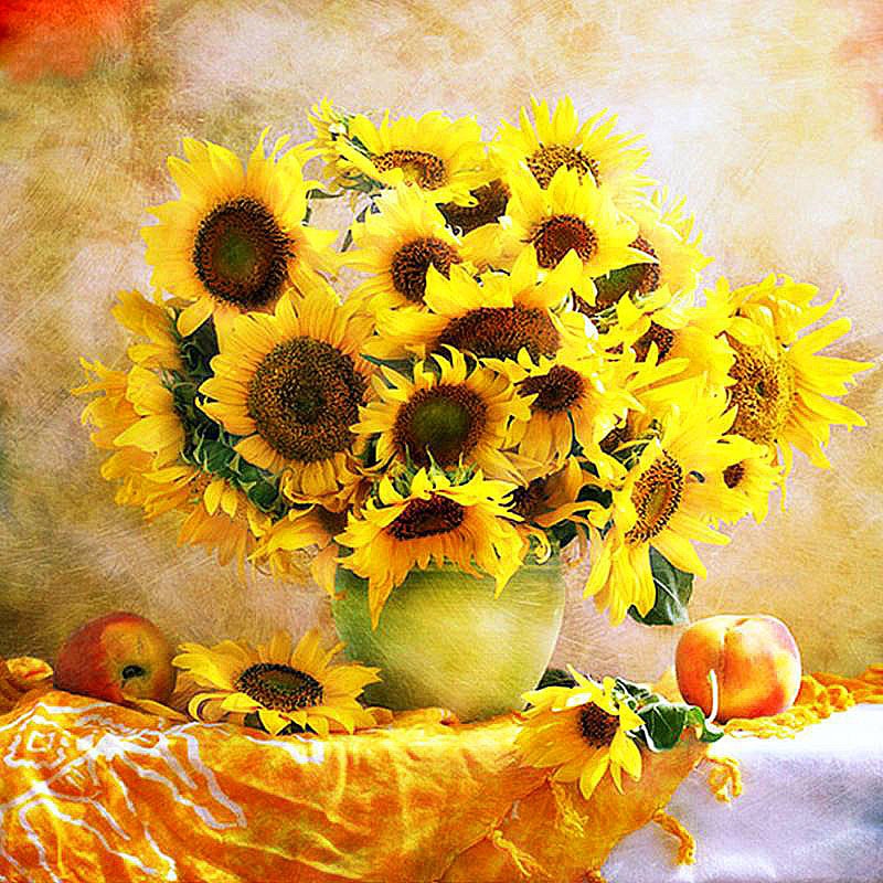Sunflower 5D DIY Paint By Diamond Kit – Original Paint By Diamond