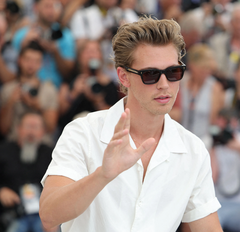 Austin Butler wearing a Jacques Marie Mage Molino in Noir at Cannes Film Festival in 2022
