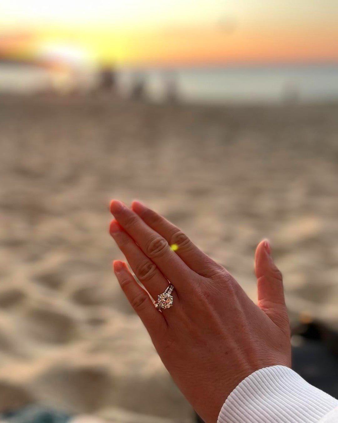 3.5ct diamond engagement ring proposal