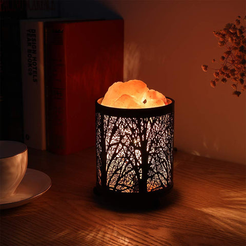 Black Forest Natural Himalayan Night Light Lamp - Himalayan Salt Rock Lamp