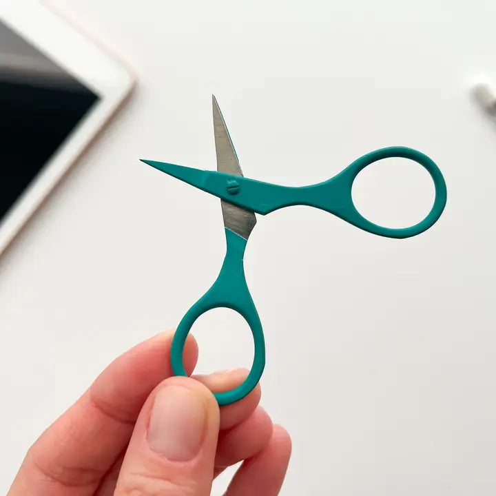 Small Needlecraft Scissors Teal