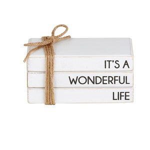 It's A Wonderful Life Stacked Block