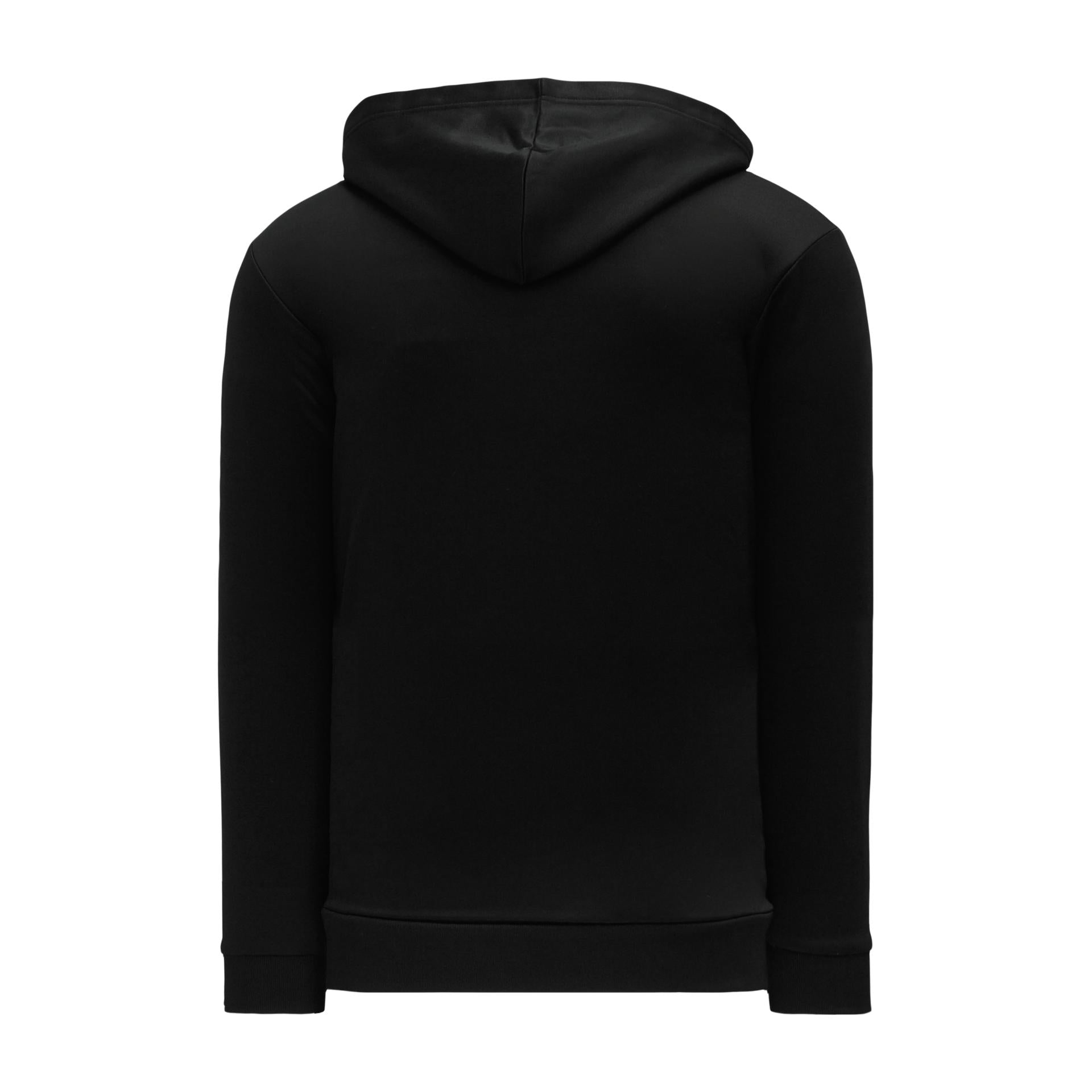 A1834-001 Black Blank Hockey Lace Hoodie Sweatshirt ...