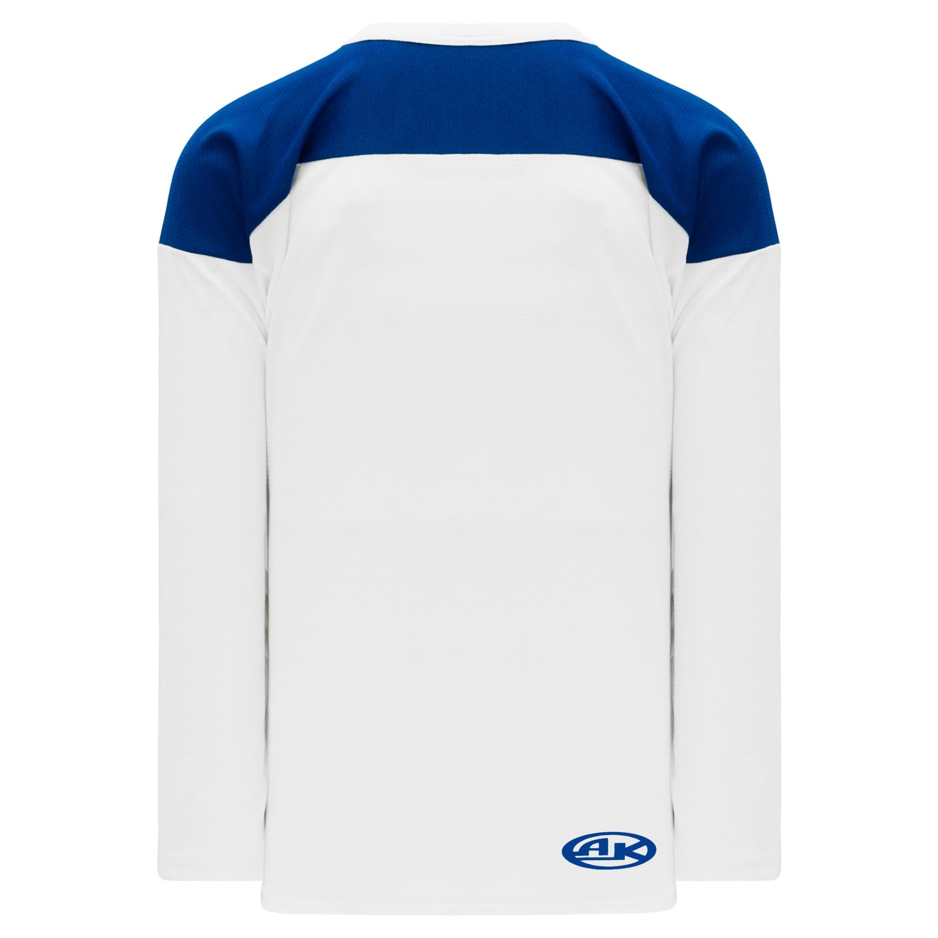 white practice hockey jersey