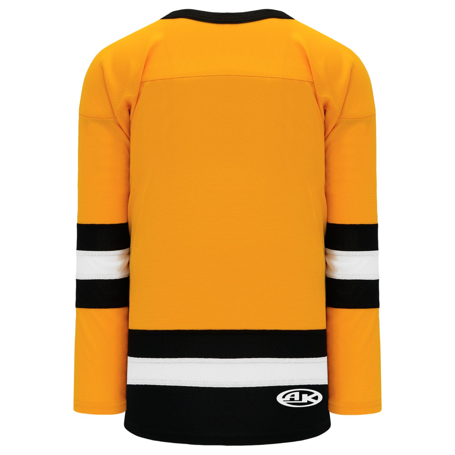 black and yellow hockey jersey