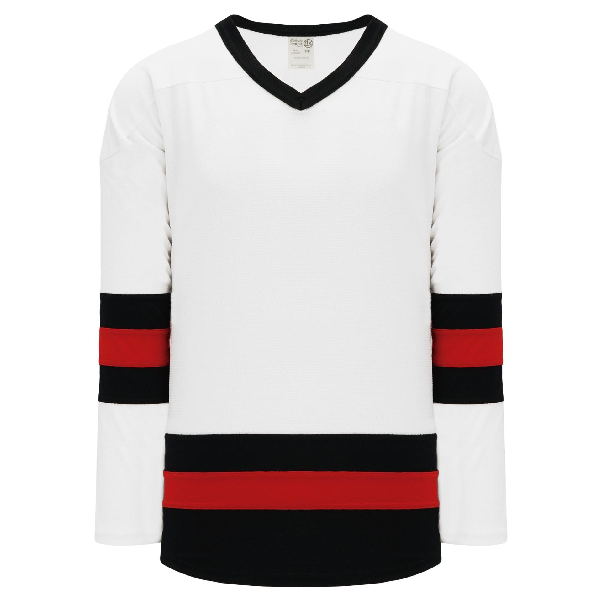 blank white hockey jersey