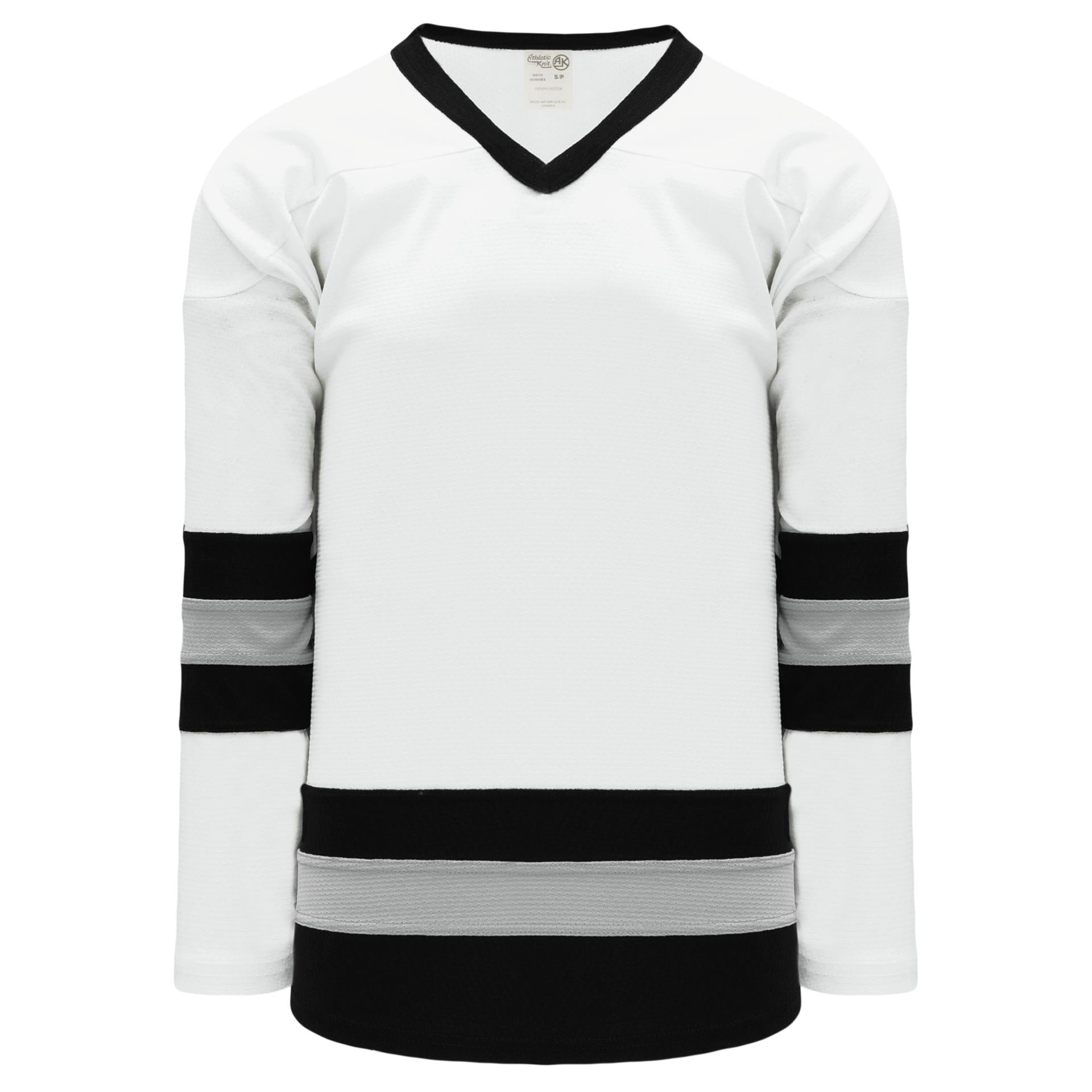 blank white hockey jersey