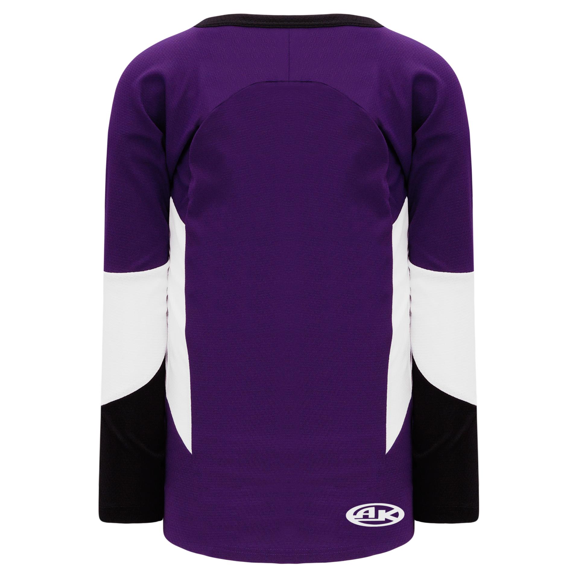 purple and black hockey jersey