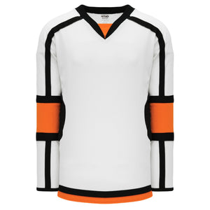 orange and black hockey jersey