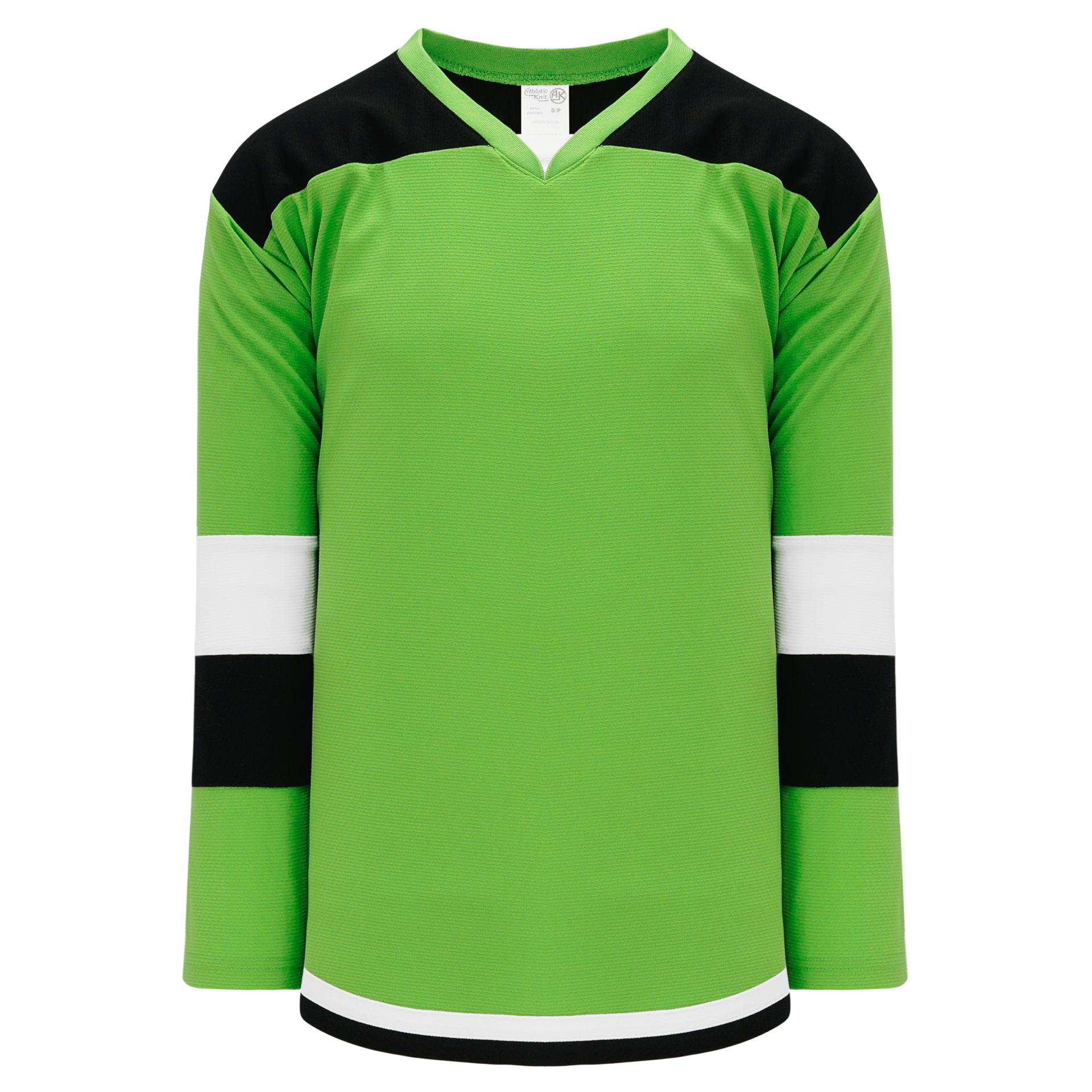 black and green hockey jersey