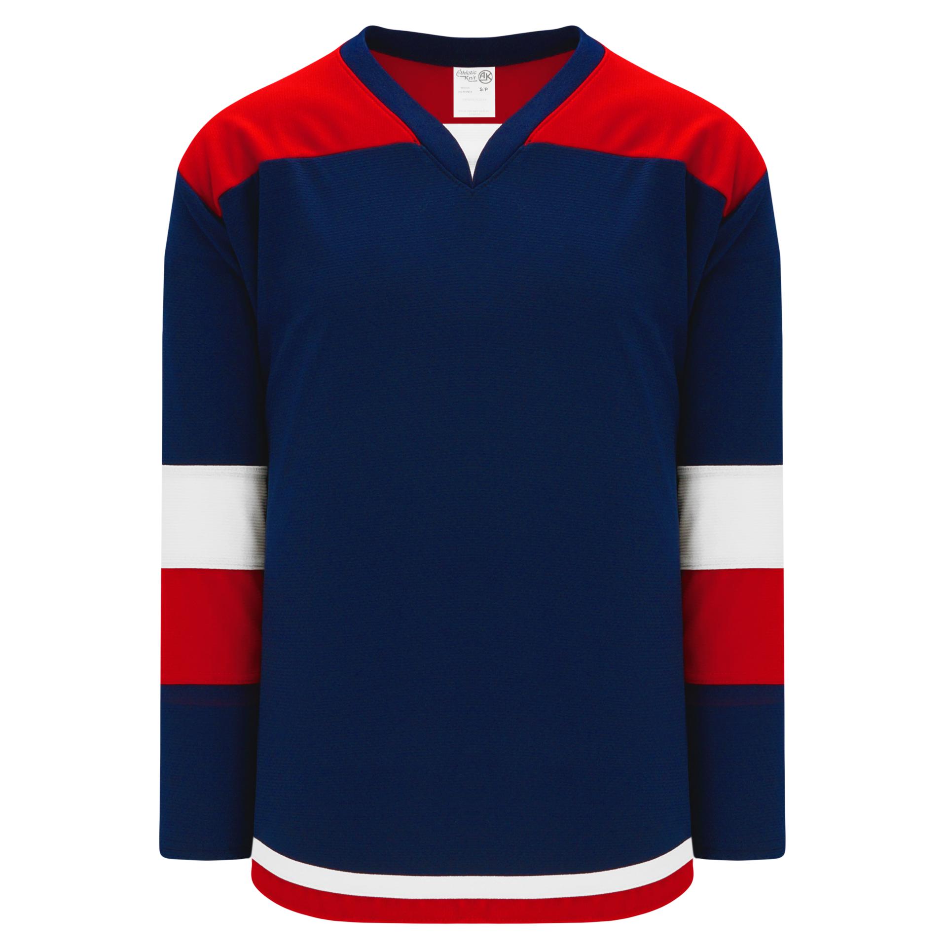 blue white red jersey
