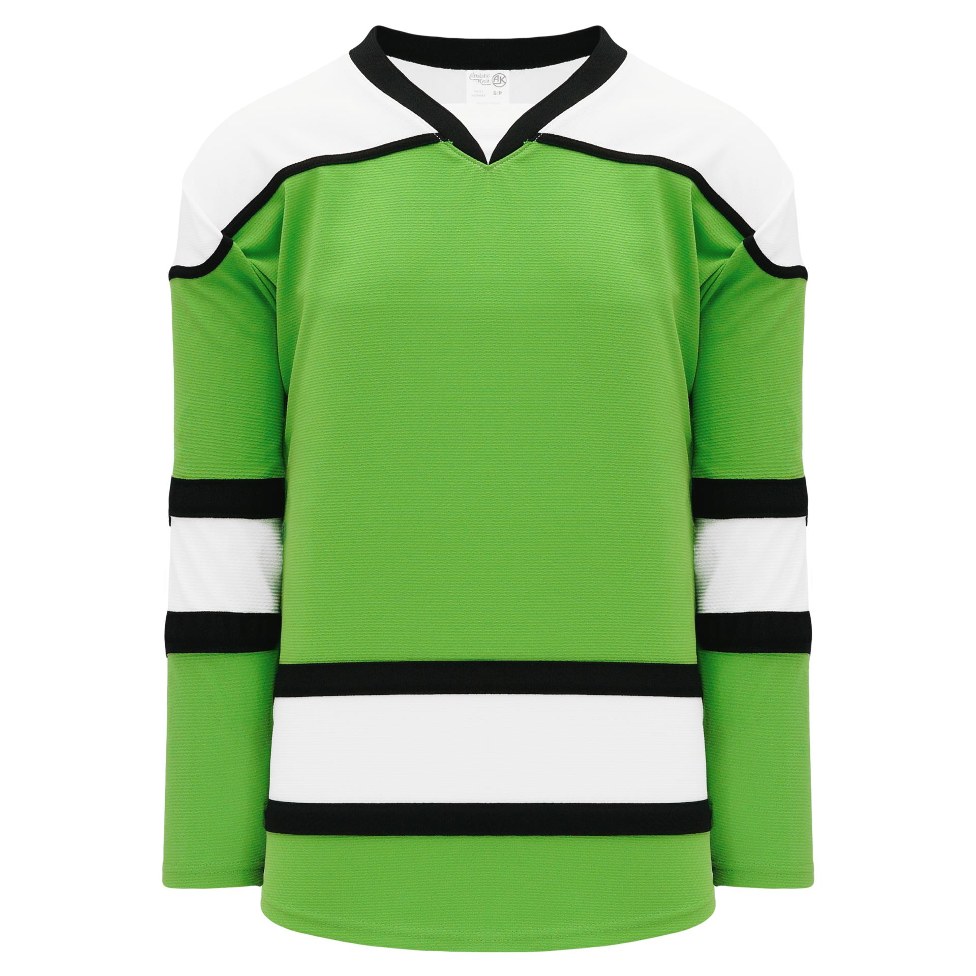 black and lime green jersey
