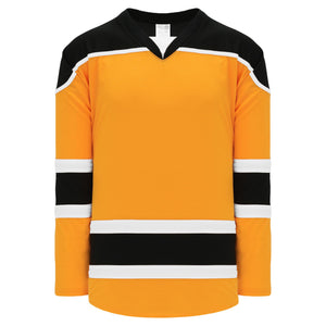 black and yellow hockey jersey