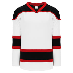 red and white hockey jersey