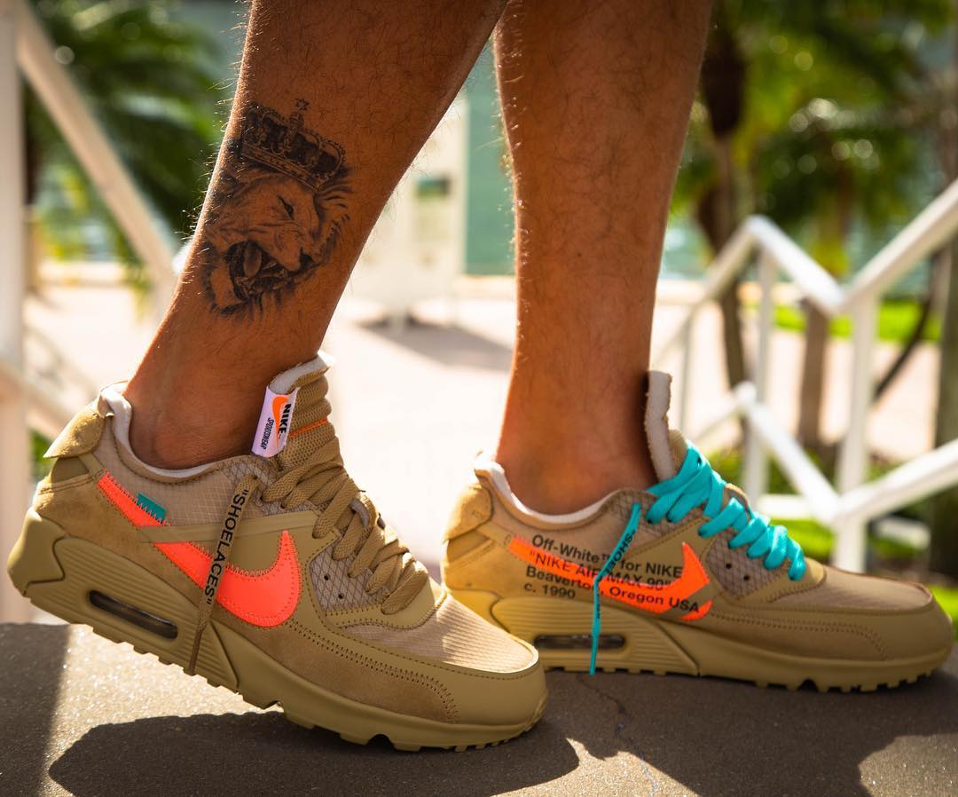 off white air max 90 green