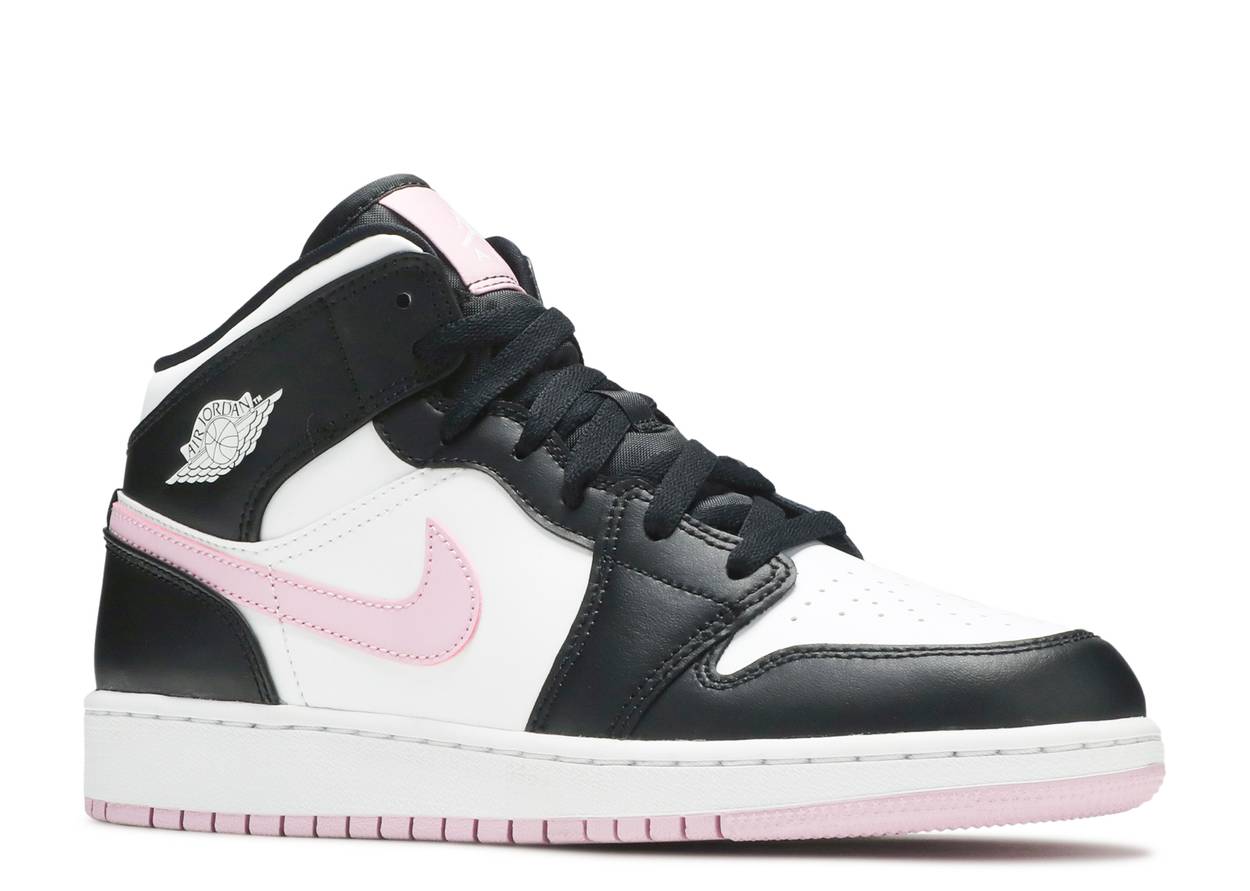 pink and white air jordan 1