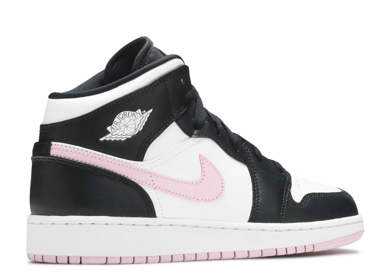 air jordan 1 mid pink and black