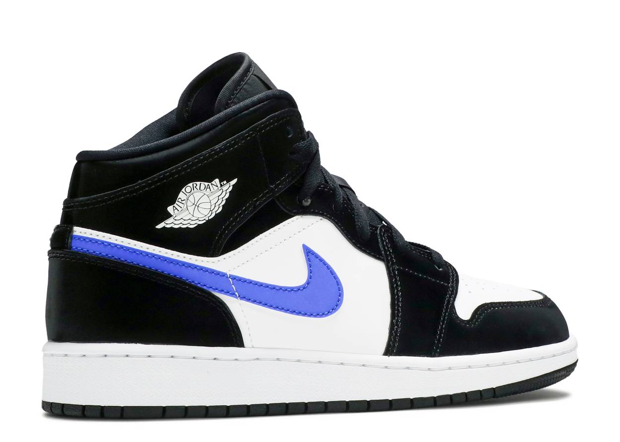 black white blue jordan 1