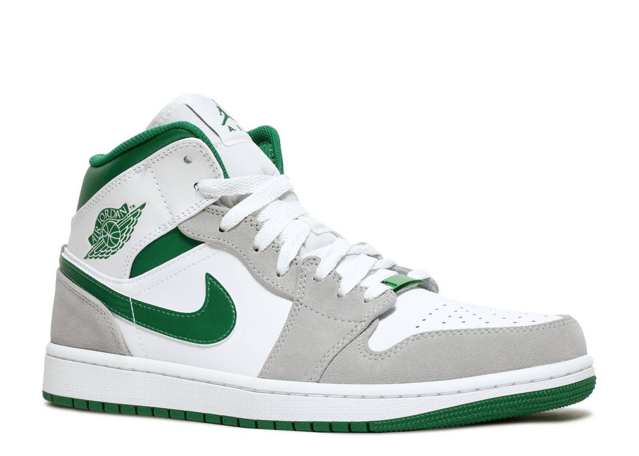 air jordan 1 grey green