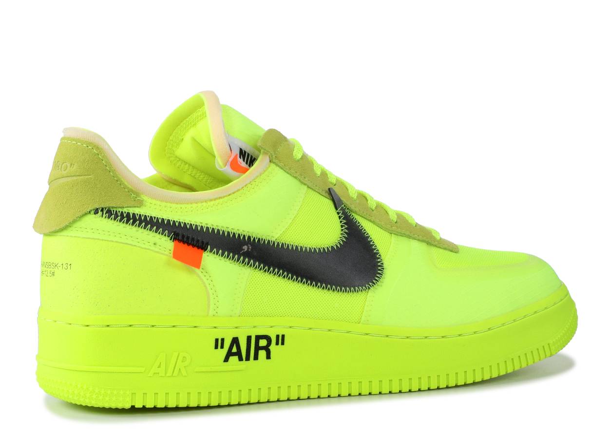 Off-White X Nike Air Force 1 Low ‘Volt’ – CREP LDN