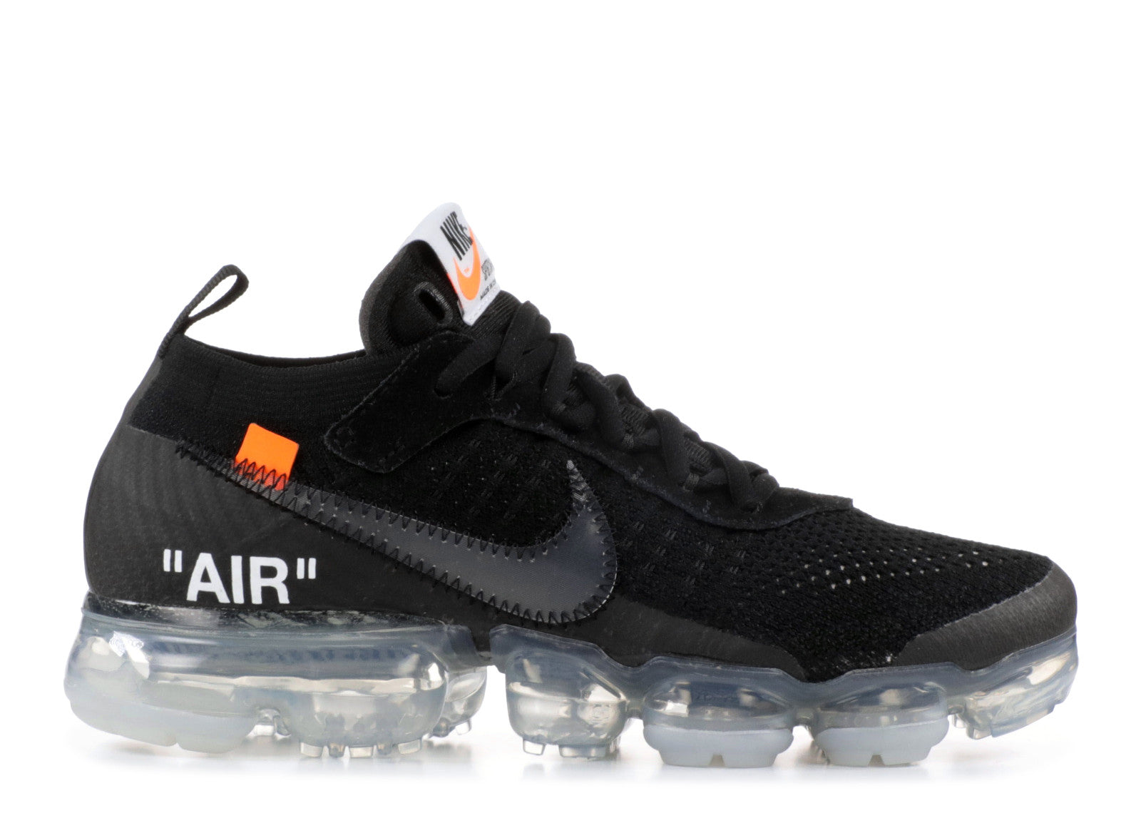 lona experiencia monitor Off-White X Nike Air Vapormax Flyknit 'Black Clear' – CREP LDN