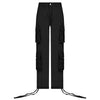Y2K Side Pockets Designed, Low Waisted Khaki Wide Leg Hip Hop Loose Cargo Pants / Streetwear / Vintage / Harajuku / Korean / Grunge - XoKool