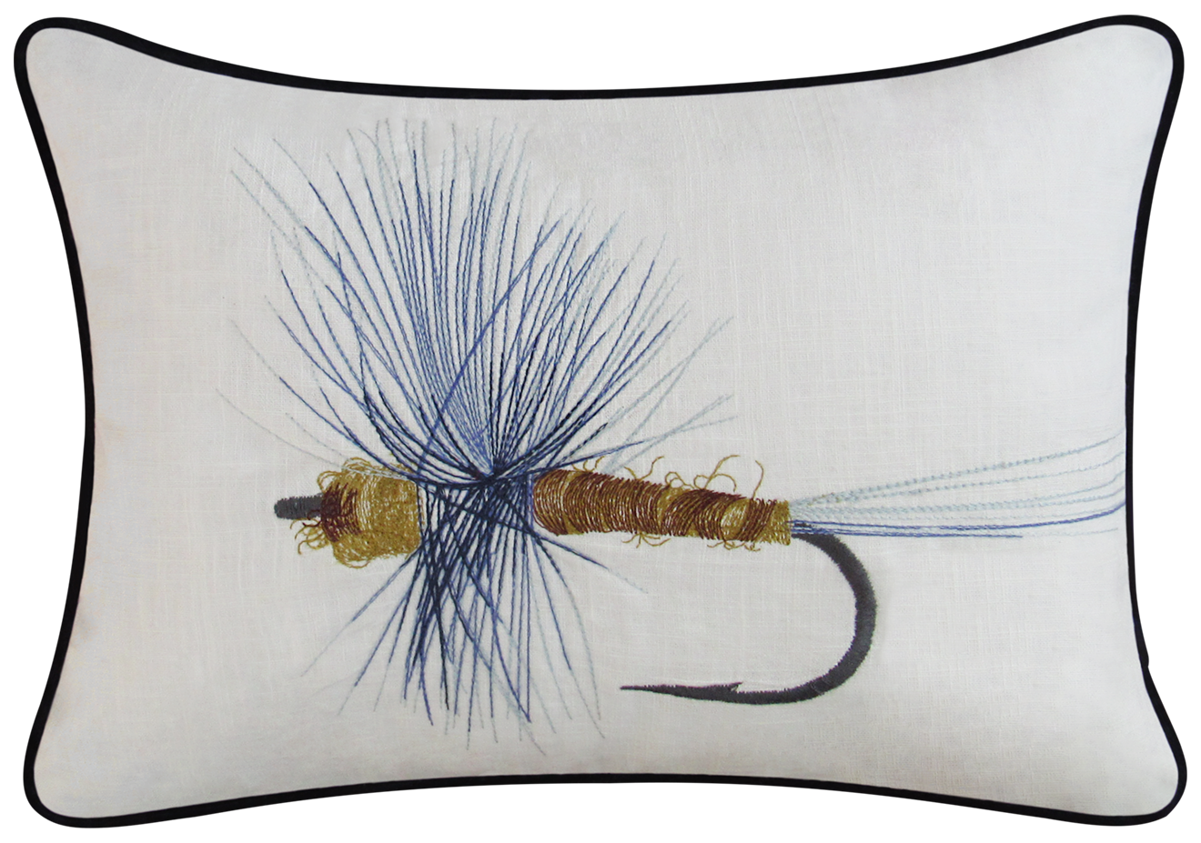 Fly Fishing Lure Throw Pillow