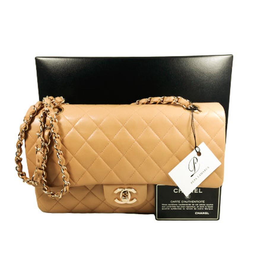 LNIB Chanel Boy Bag Camel Lambskin Luxury Bags  Wallets on Carousell