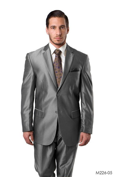 DeZilino Men Suit M226-Silver – Men Suits Direct
