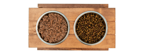 mixing raw and kibble