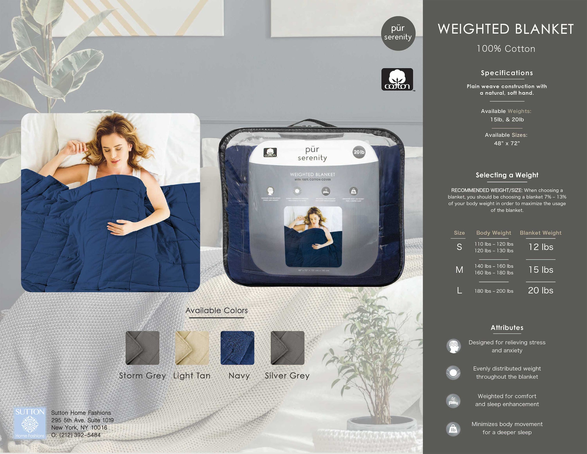 Weighted Blanket Shopping Guide 2019 – Sutton Home Fashions