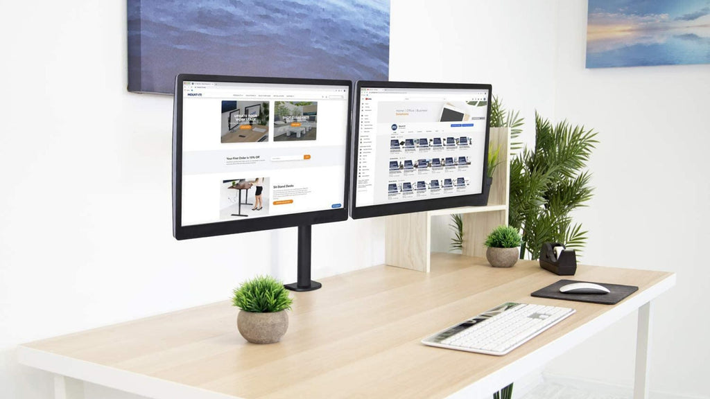 monitor mount with two screens