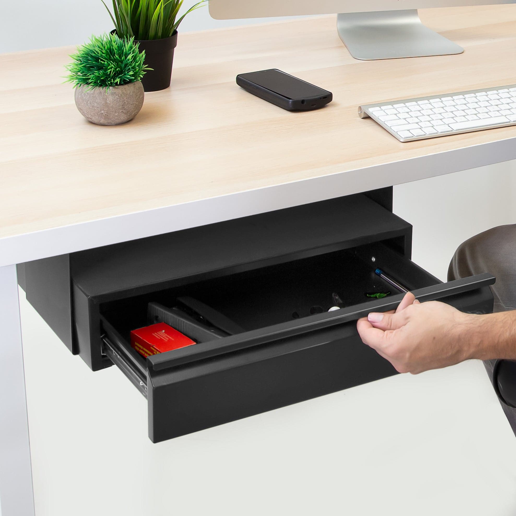 Under Desk PullOut Drawer Kit with Shelf MI7291 MountIt!