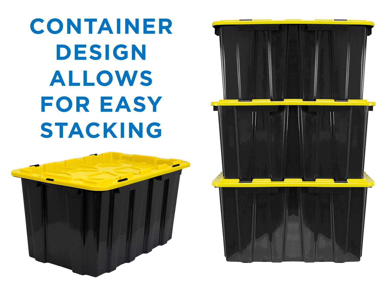 heavy duty plastic storage bins