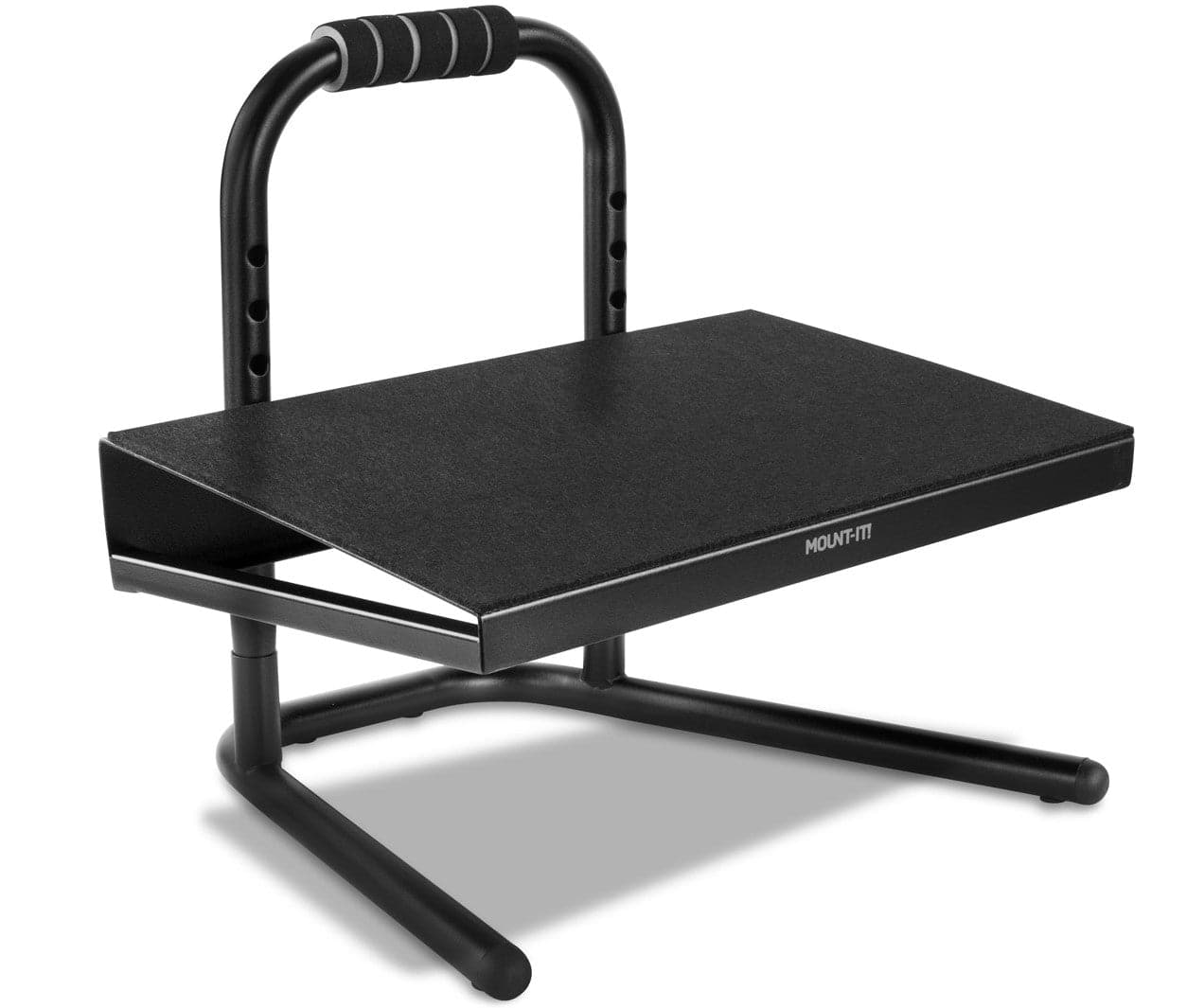 Mount-It! 17.5 in. W Black Adjustable Ergonomic Desk Foot Rest