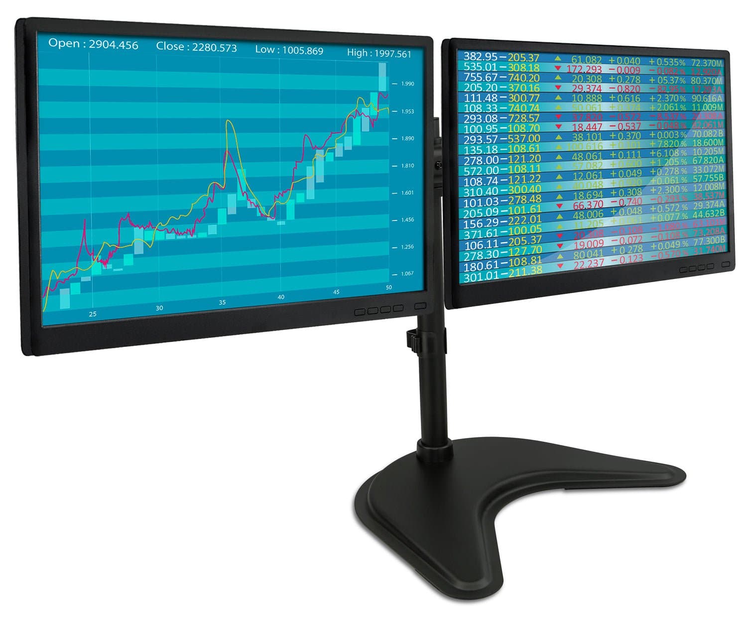 Vertical Monitor Stand - 17.19 H x 6 W x 10 D