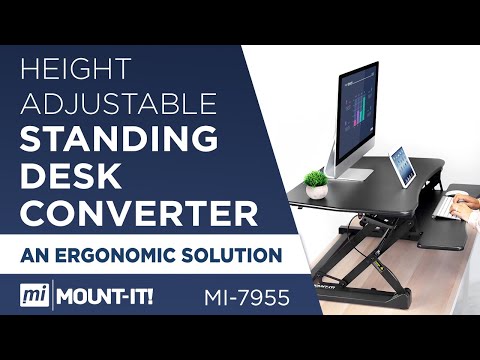 adjustable standing desk converter