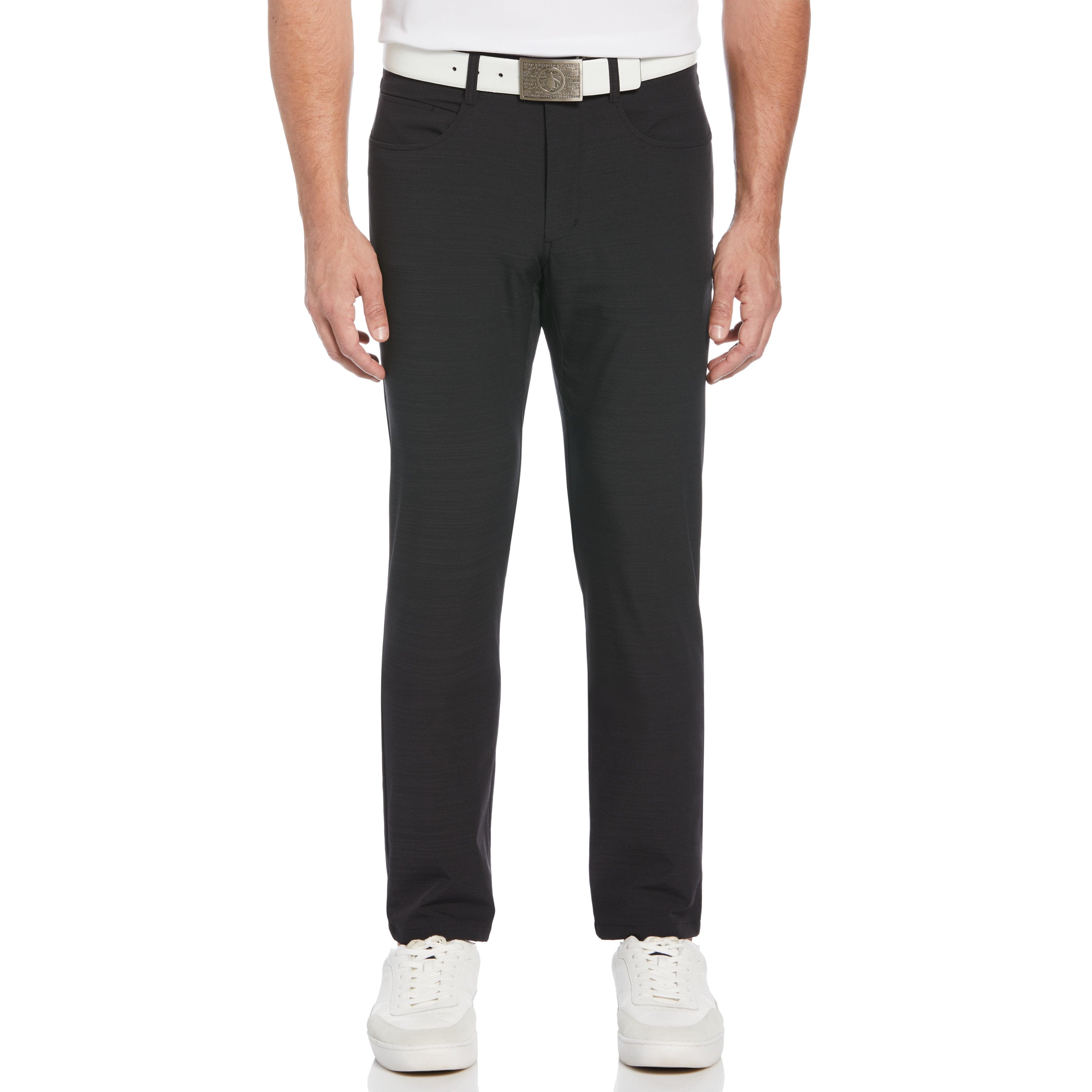 Premium Ribbed Jersey Slim Leg Trouser with Crossover Waistband