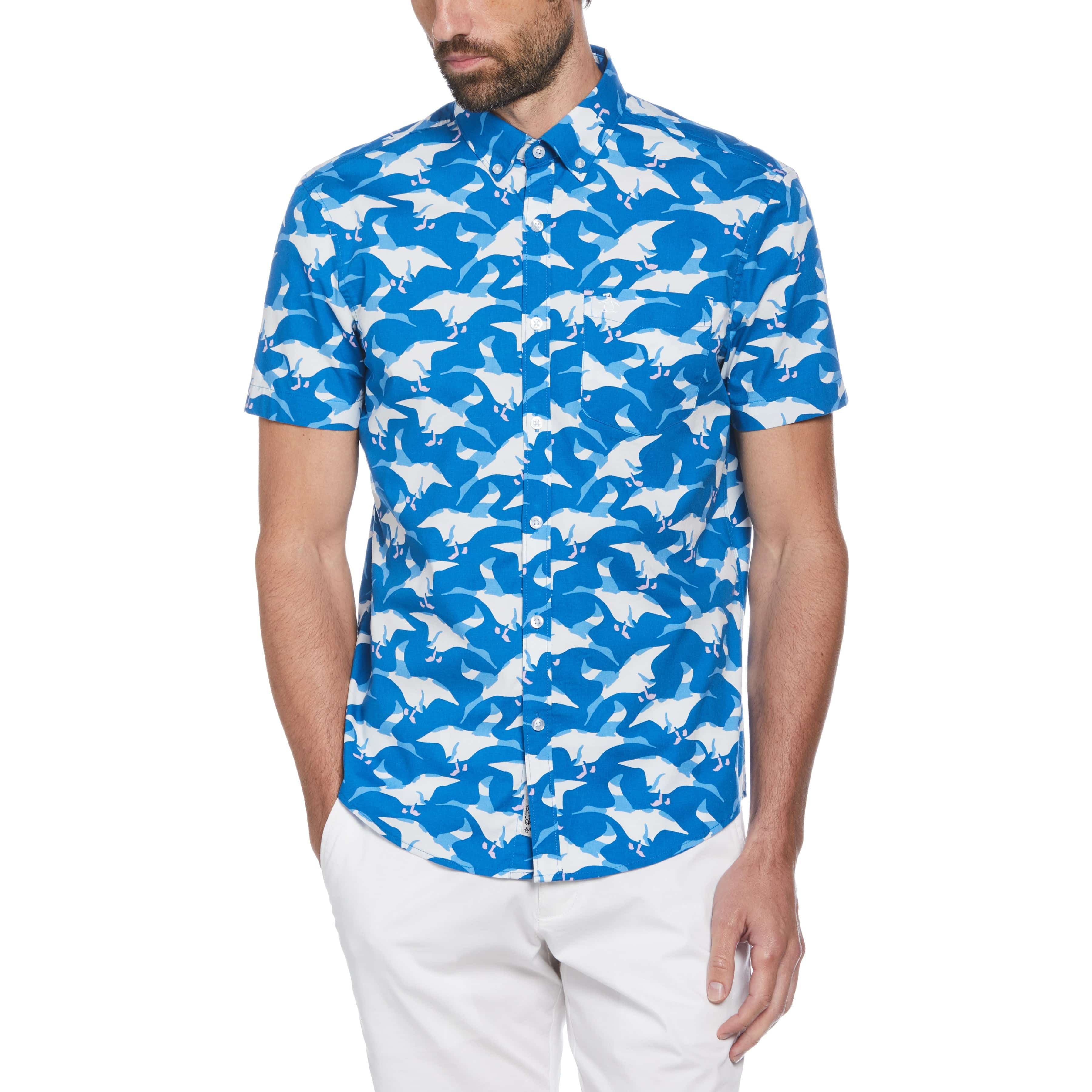 EcoVero™ Palm Print Shirt | US Penguin Original