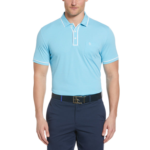 Original Penguin Heritage Fit Pocket Polo Shirt with Tonal Piping