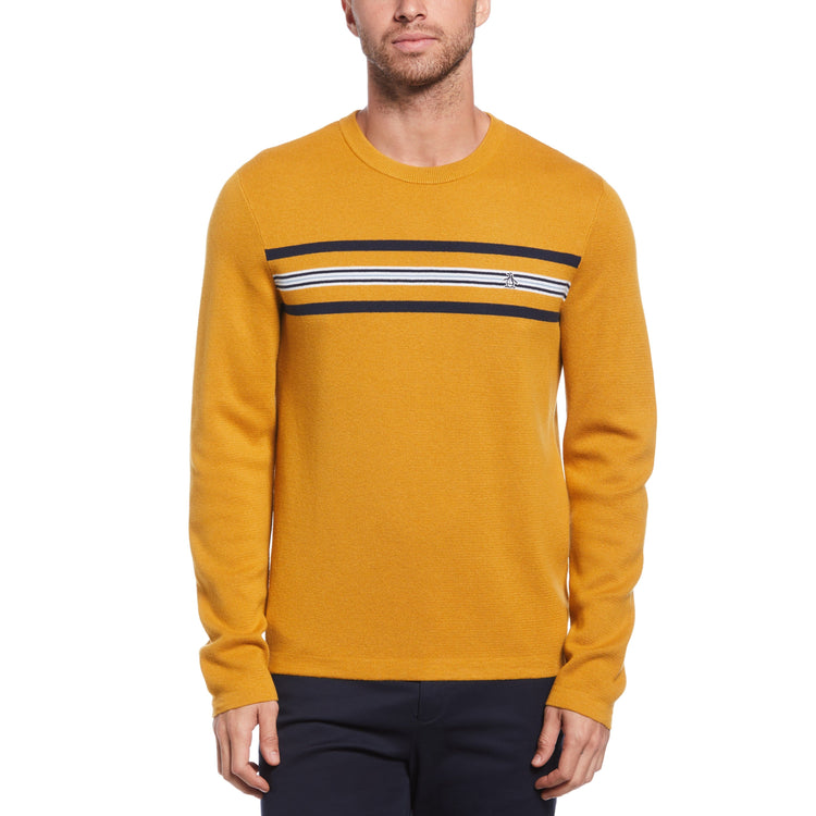 Engineered Chest Stripe Sweater | Original Penguin US