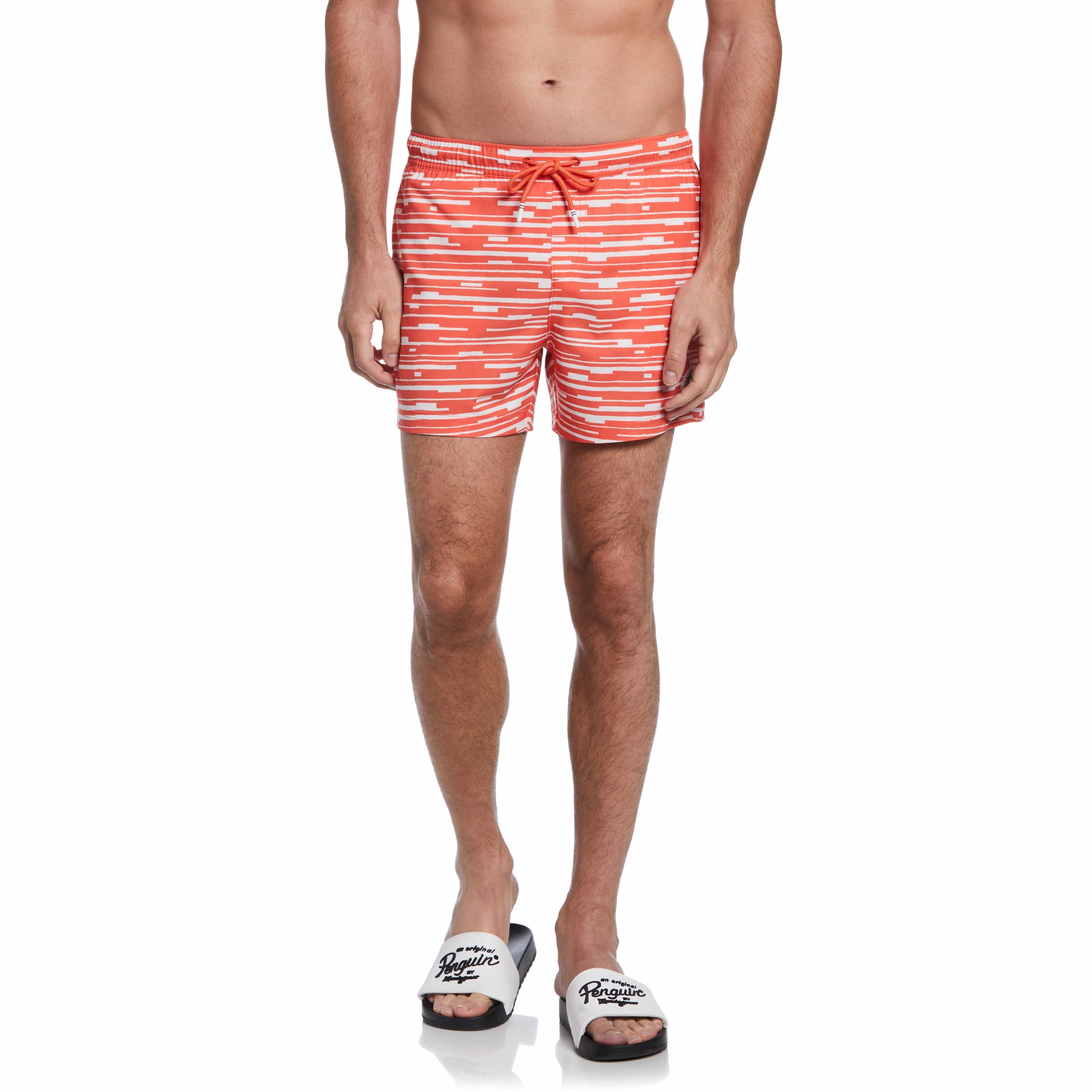 Louis Vuitton Men's Pink & Navy Tailored Board Swim Shorts size M